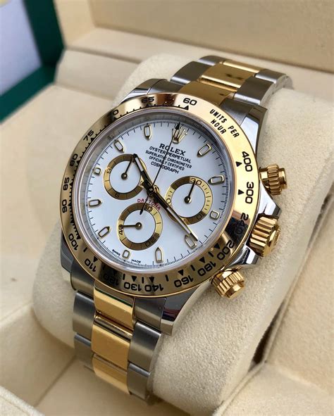 rolex daytona gold and silver price in india|Rolex daytona two tone price.